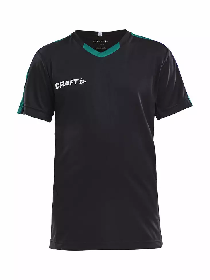 PROGRESS Jersey Contrast JR, BLACK/TEAM - Craft Vaatteet - 1905583-9651 - 1