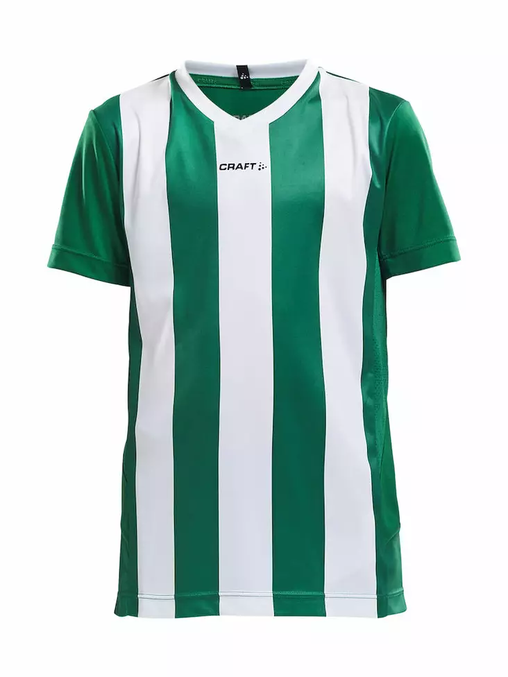 PROGRESS Jersey Stripe JR, TEAM GREEN/WH - Craft Vaatteet - 1905584-1651 - 1