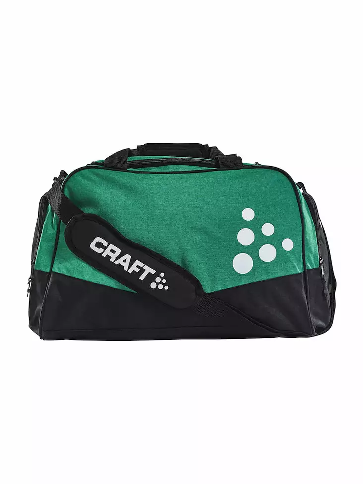 SQUAD DUFFEL MEDIUM, TEAM GREEN MÉL/BLAC - Craft Vaatteet - 1905594-1651 - 1