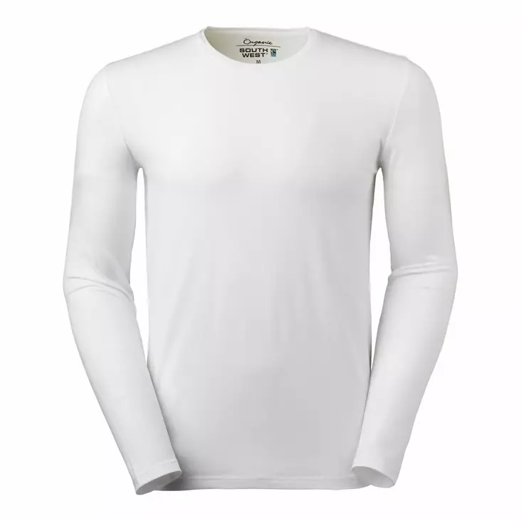 SW 127 Leo ms rn ls, GOTS white - South West Vaatteet - 127-01 - 1