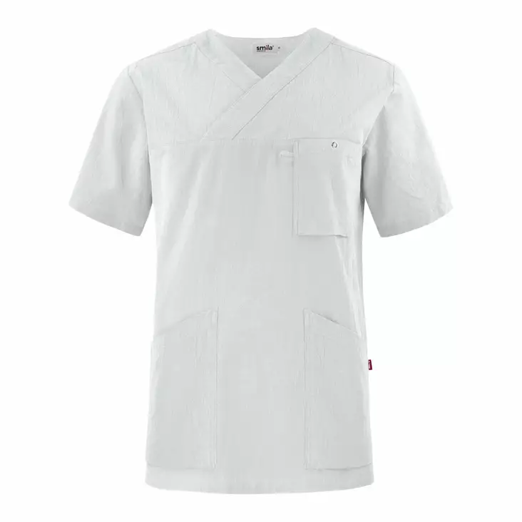 Smila 77801 Calle v-tunic, white - Työpaidat - 77801-01 - 1