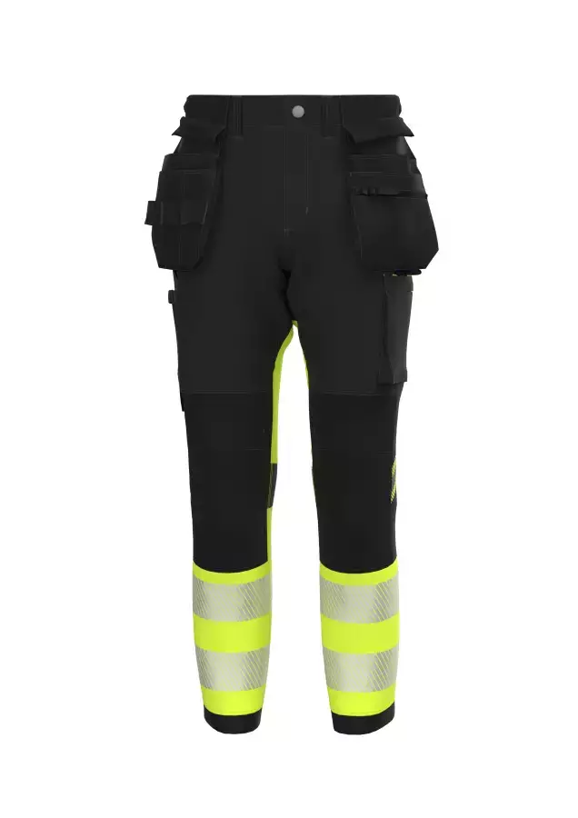 Bosafety Tensionpro stretch-housut riipputaskuilla Lk. 1 - BoSafety Huomiohousut - BoS-TENSIONPRO-C1 - 1