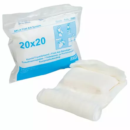 Akla 92502 Kombi-/Paineside 20x20cm - Ensiaputuotteet - 92502 - 1