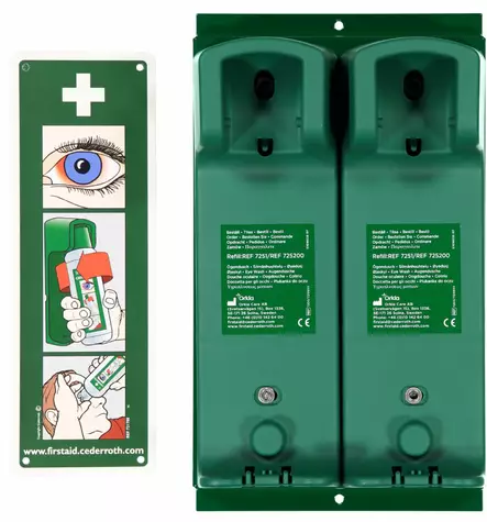 Cederroth 7202 Seinäteline kahdelle silm - Ensiaputuotteet - 7202 - 1