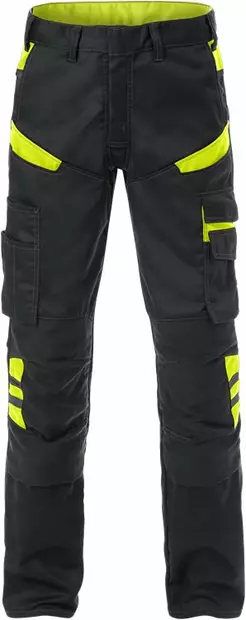 Housut 2555 STFP, Musta/Keltainen - Fristads Työhousut - 129482-982 - 1