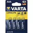Varta Longlife Paristo AAA 4 kpl/pkt - Akut, Paristot ja Laturit - 4008496525072 - 1