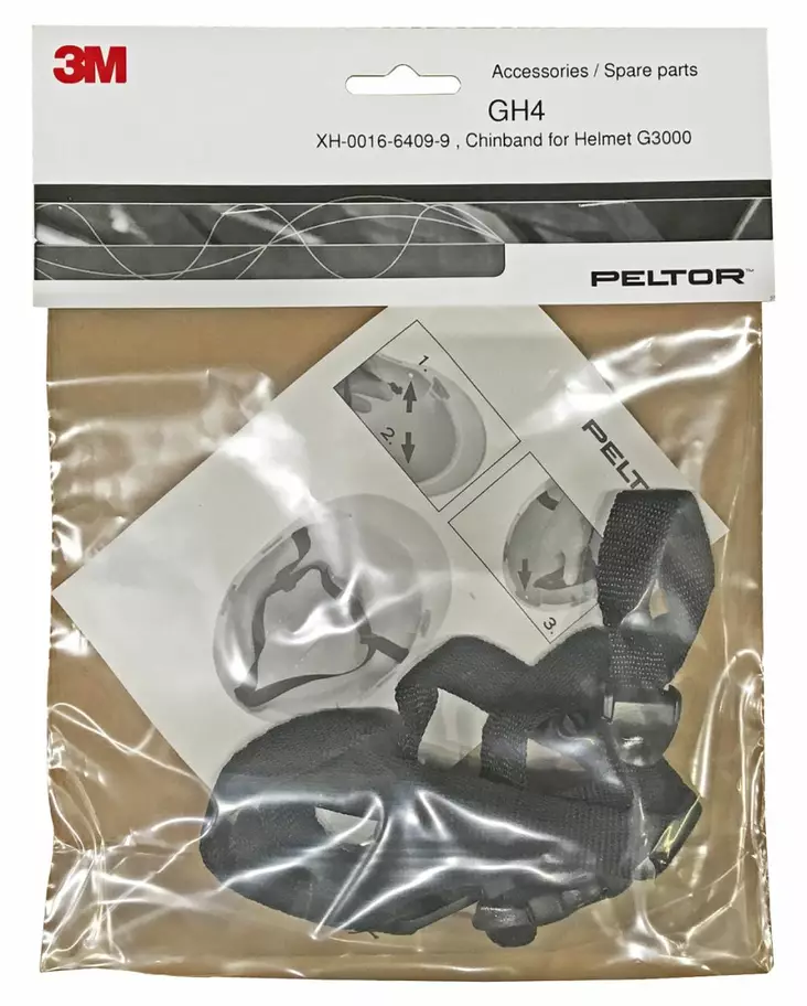 3M Peltor GH4 Leukahihna 3-piste (G3000) - Tarvikkeet ja Varaosat Päänsuojaimille - 7318640050372 - 1