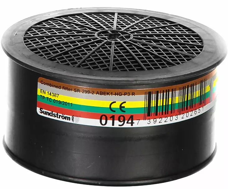 Sundström SR 299-2 ABEK1-Hg-P3 R Yhdiste - Sundström hengityksensuojaimet - H02-6512 - 1
