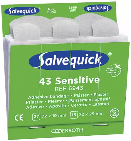 Cederroth 6943 Laastari Salvequick Sensi - Ensiaputuotteet - 6943 - 1