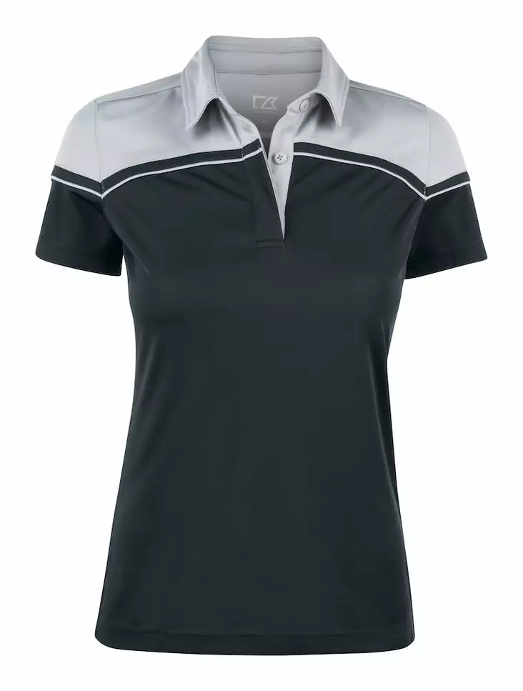 C&B Seabeck Polo Ladies, Black/Light Gre - Cutter & Buck Vaatteet - 354429-9993 - 1