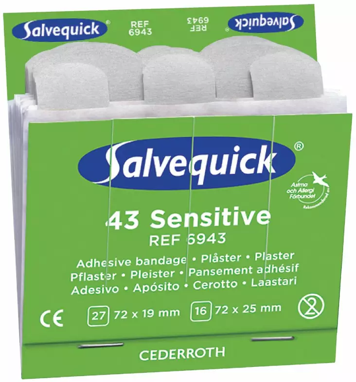 Cederroth 6943 Laastari Salvequick Sensi - Ensiaputuotteet - 6943 - 1