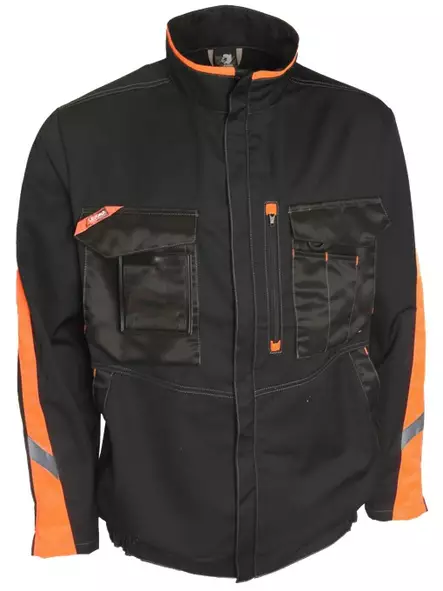 Leijona Takki Flex Indoor, Musta/Oranssi - Työtakit - 132705-984 - 1