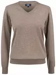 C&B Oakville V-neck Ladies, Nougat Melan - Cutter & Buck Vaatteet - 355419-834 - 1