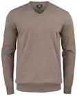 C&B Oakville V-neck Men, Nougat Melange - Cutter & Buck Vaatteet - 355418-834 - 1
