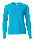 Clique Basic-T L/S Ladies, turkoosi - Clique Vaatteet - 029034-54 - 1
