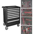 JBM työkaluvaunu työkaluilla 172 osaa musta "Black Edition" - Käsityökalut - 50-43904 - 1