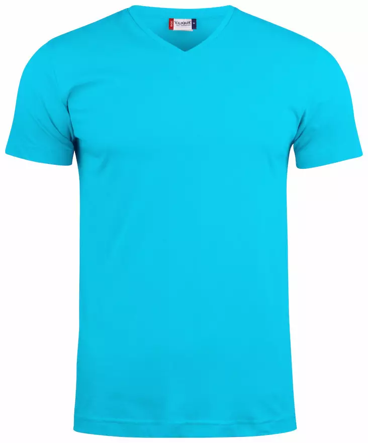 Clique Basic-T V-neck, turkoosi - Clique Vaatteet - 029035-54 - 1