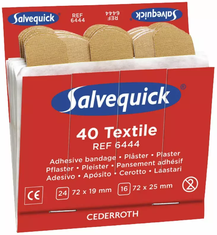 Cederroth 6444 Salvequick 6x40 kangaslaa - Ensiaputuotteet - S6444 - 1