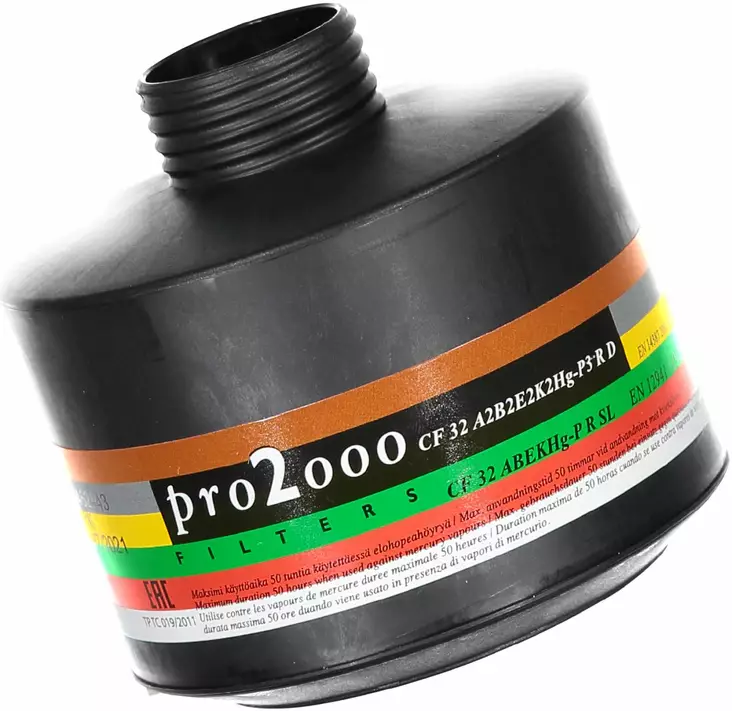 Scott Pro 2000 CF32 A2B2E2K2Hg-P3 Yhdist - Scott hengityksensuojaimet - 6416759427984 - 1