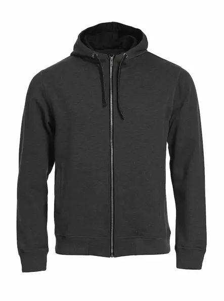 Clique Classic Hoody Full Zip, Antracit - Clique Vaatteet - 021044-955 - 1