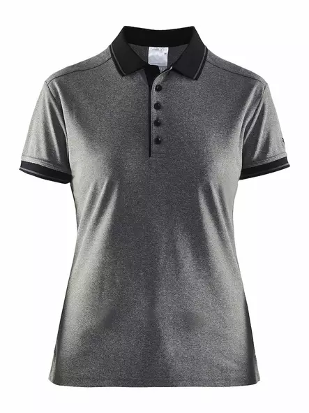 Noble Polo Pique Shirt W, Dk Grey Melang - Craft Vaatteet - 1905074-2975 - 1