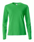 Clique Basic-T L/S Ladies, omenan vihreä - Clique Vaatteet - 029034-605 - 1