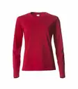 Clique Basic-T L/S Ladies, punainen - Clique Vaatteet - 029034-35 - 1