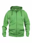Clique Basic Hoody Full zip, apple green - Clique Vaatteet - 021034-605 - 1