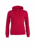 Clique Basic Hoody Full zip ladies, puna - Clique Vaatteet - 021035-35 - 1