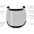 Kask Arc Flash Visor Luokka 2 - Tarvikkeet ja Varaosat Päänsuojaimille - WVI00015 - 4