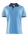 Noble Polo Pique Shirt M, Aqua/Navy - Craft Vaatteet - 1905075-2325 - 1