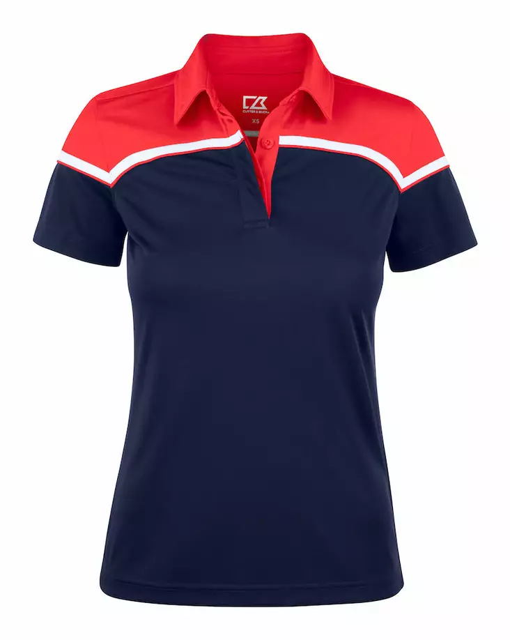 C&B Seabeck Polo Ladies, Dark Navy/Red - Cutter & Buck Vaatteet - 354429-58035 - 1