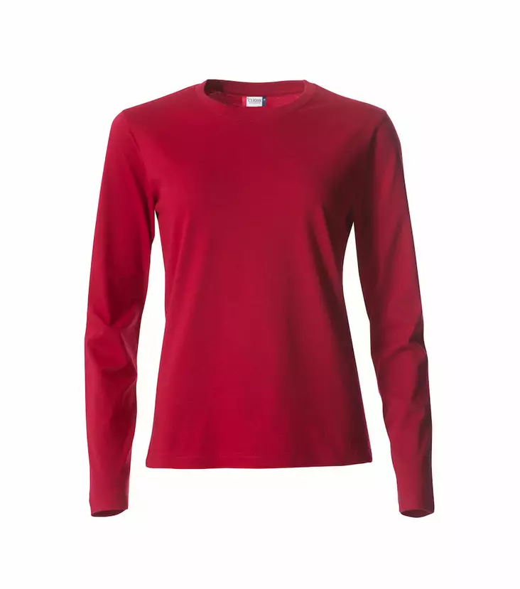 Clique Basic-T L/S Ladies, punainen - Clique Vaatteet - 029034-35 - 1