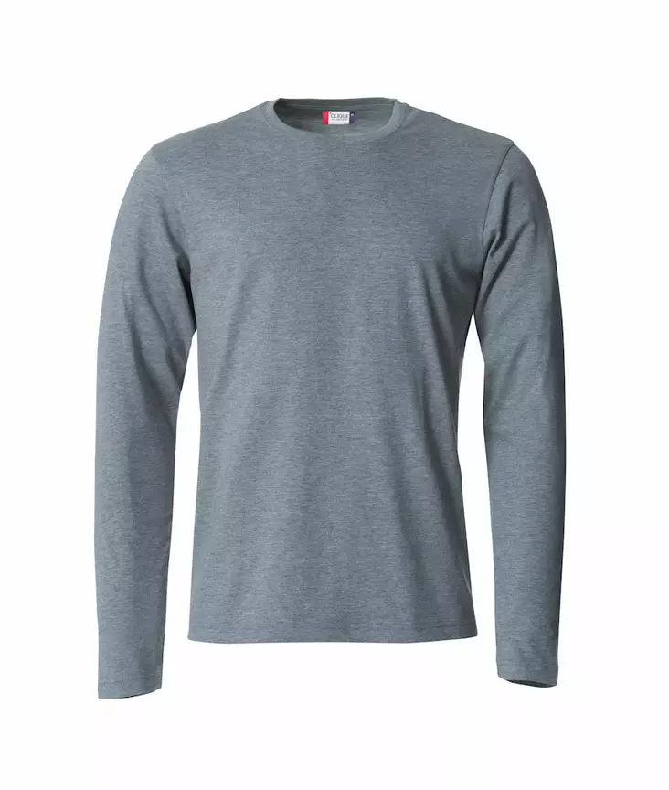 Clique Basic-T L/S, meleerattu harmaa - Clique Vaatteet - 029033-95 - 1