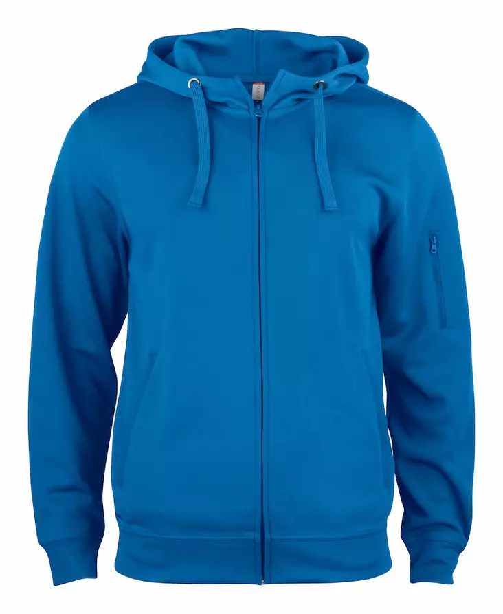 Clique Basic Active Hoody Full Zip, kesk - Clique Vaatteet - 021014-55 - 1