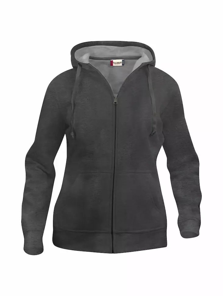 Clique Basic Hoody Full zip ladies, antr - Clique Vaatteet - 021035-955 - 1