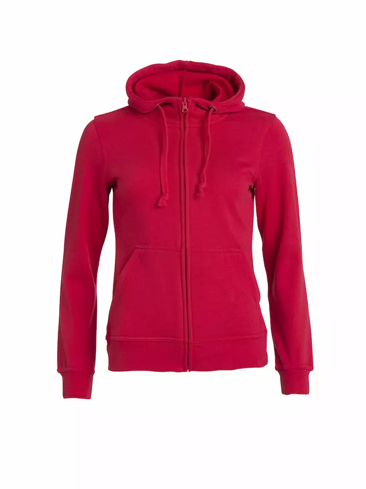 Clique Basic Hoody Full zip ladies, puna - Clique Vaatteet - 021035-35 - 1