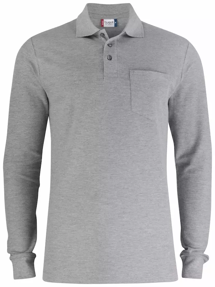 Clique Basic Polo LS Pocket, meleerattu - Clique Vaatteet - 028235-95 - 1