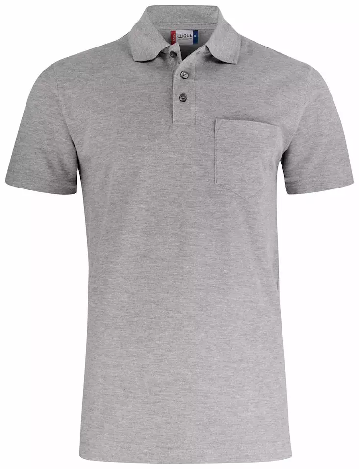 Clique Basic Polo Pocket, meleerattu har - Clique Vaatteet - 028255-95 - 1