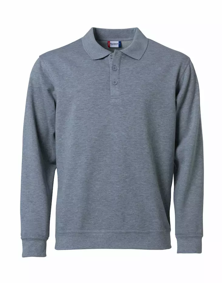 Clique Basic Polo Sweater, meleerattu ha - Clique Vaatteet - 021032-95 - 1