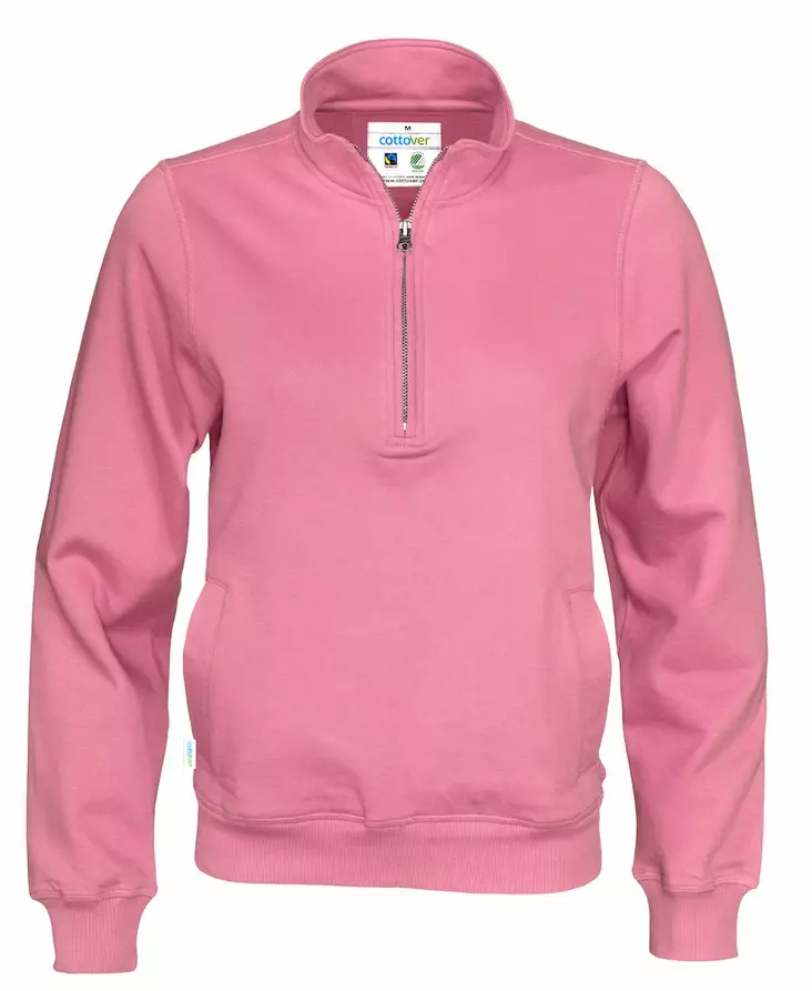 Cottover Half Zip Unisex, Pinkki - Kaikki vapaa-ajan vaatemerkit - 141012-425 - 1