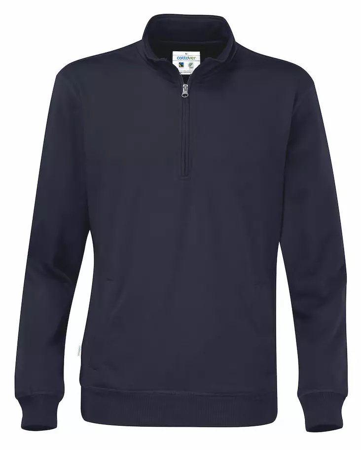Cottover Half Zip Unisex, T.sininen - Kaikki vapaa-ajan vaatemerkit - 141012-855 - 1