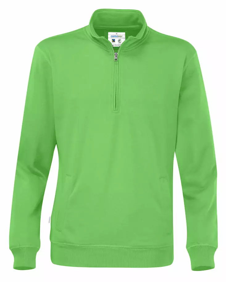 Cottover Half Zip Unisex, Vihreä - Kaikki vapaa-ajan vaatemerkit - 141012-645 - 1