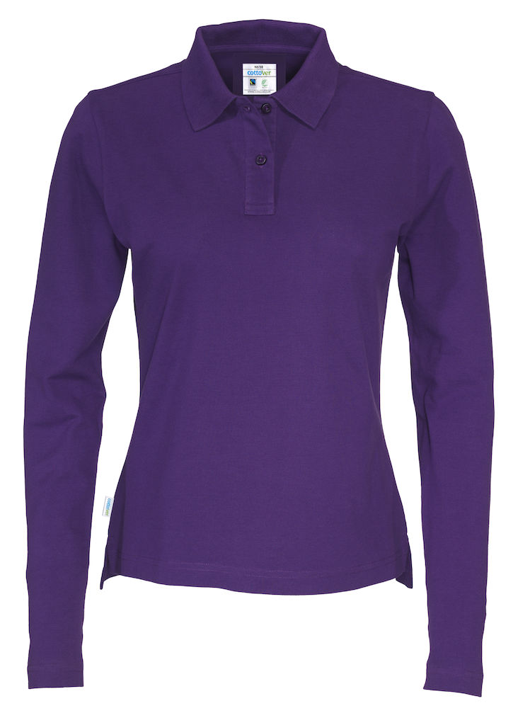 Cottover Pique Long Sleeve Lady, Violett - Kaikki vapaa-ajan vaatemerkit - 141017-885 - 1