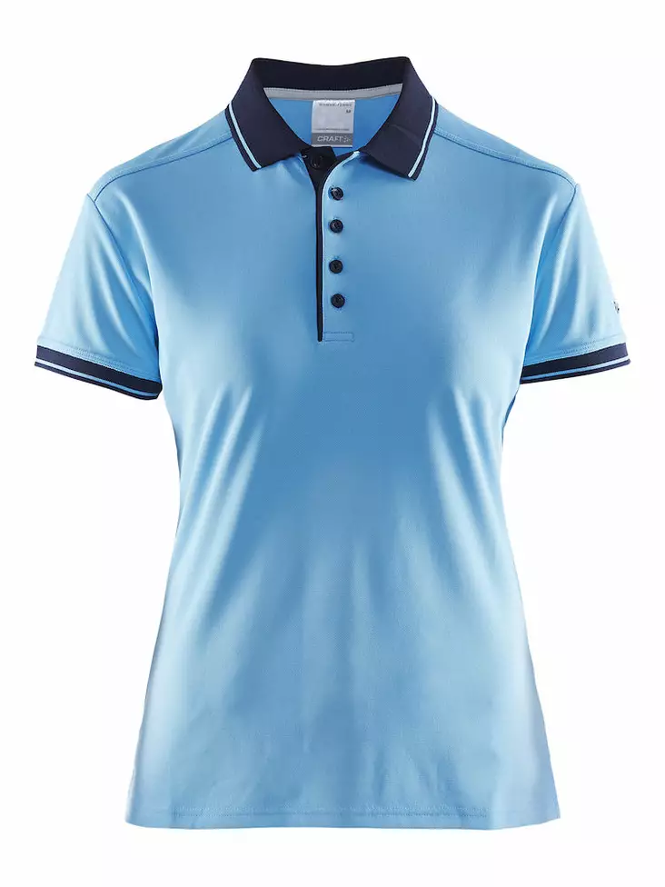 Noble Polo Pique Shirt W, Aqua/Navy - Craft Vaatteet - 1905074-2325 - 1