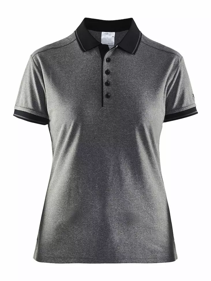 Noble Polo Pique Shirt W, Dk Grey Melang - Craft Vaatteet - 1905074-2975 - 1