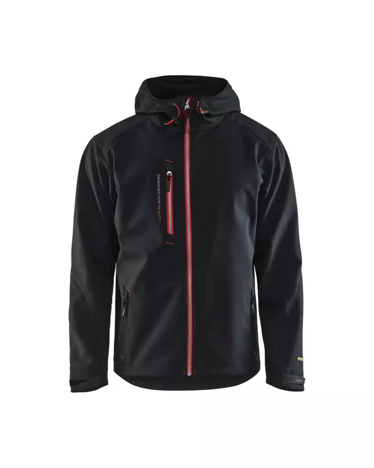Blåkläder Softshelltakki Musta/Punainen - Blåkläder Työvaatteet - 494925179956 - 1