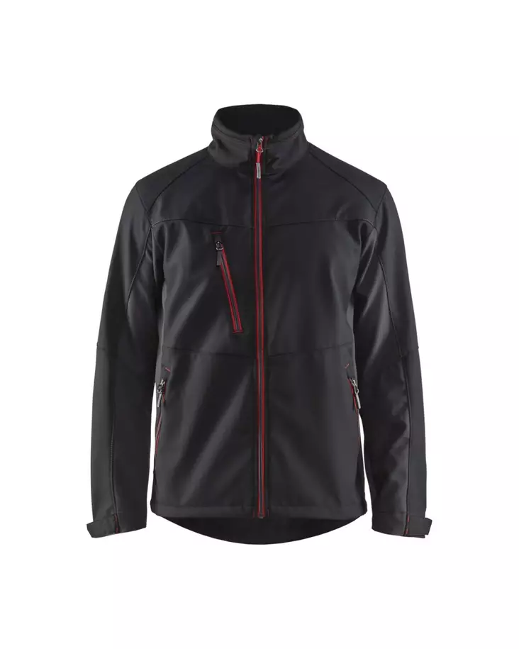 Blåkläder Softshelltakki Musta/Punainen - Blåkläder Työvaatteet - 495025169956 - 1