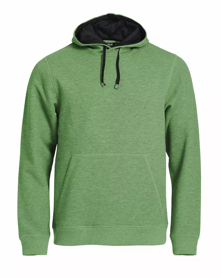 Clique Classic Hoody, Green Melange - Clique Vaatteet - 021041-676 - 1