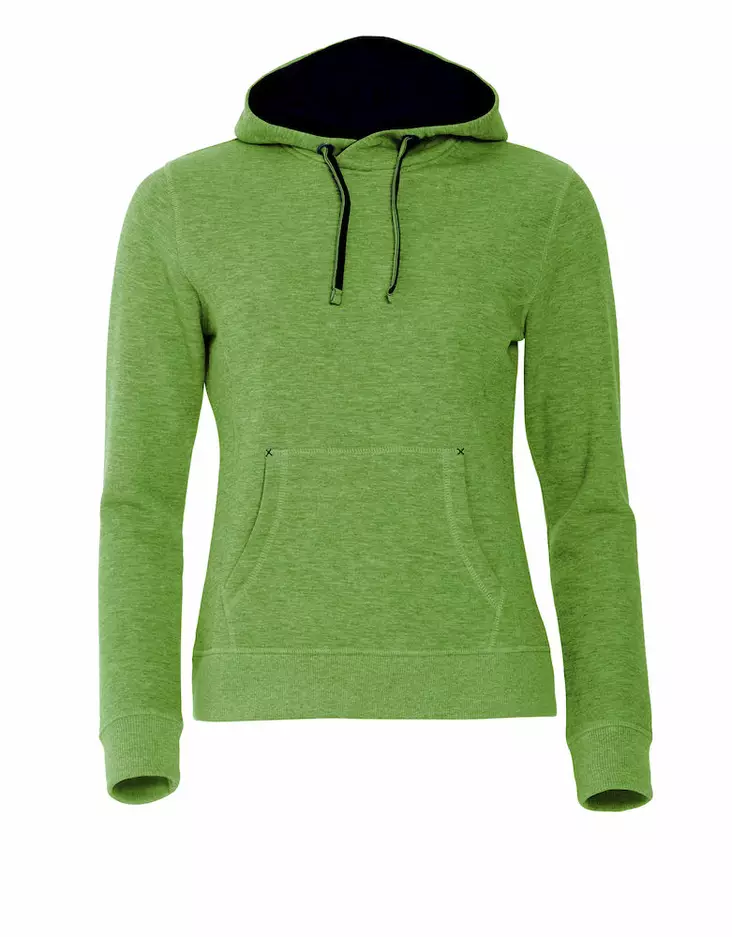 Clique Classic Hoody Ladies, Green Melan - Clique Vaatteet - 021042-676 - 1